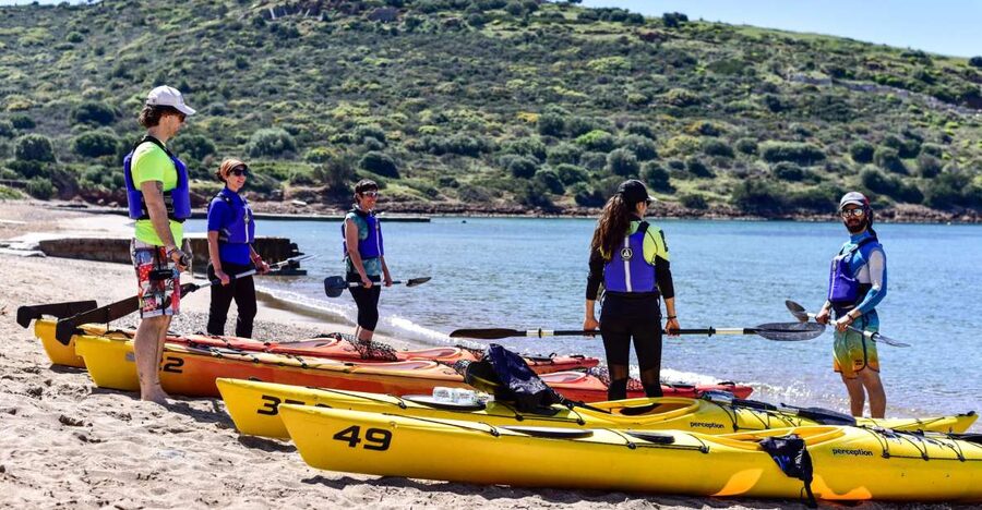 From Athens: Cape Sounion Guided Kayaking Tour with Lunch - The break at Archi or Legrena
