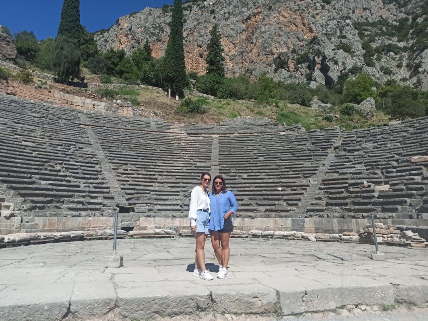 From Athens: Delphi Full Day V.R. Audio Guided Tour - Lunch, coffee, and village time