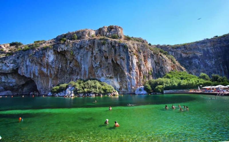 From Athens: Lake Vouliagmeni Spa & Temple of Poseidon Tour - Lake Vouliagmeni: pleasant water with a misleading name
