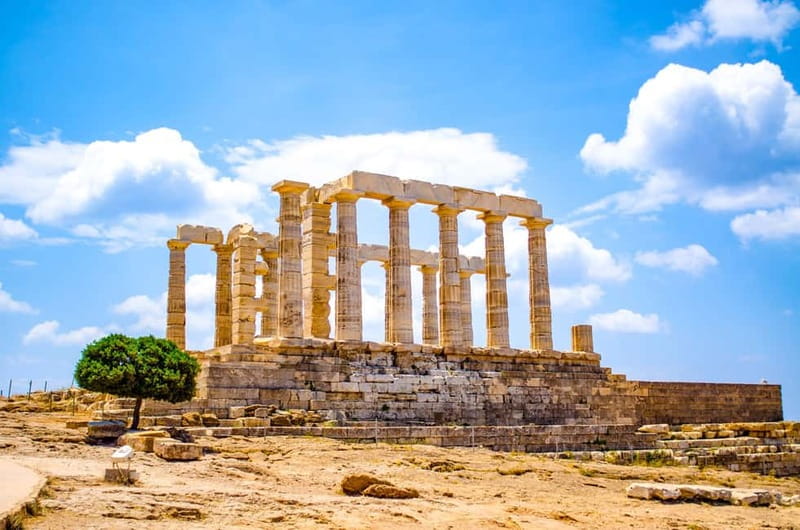 From Athens: Temple of Poseidon & Cape Sounion Half-Day Tour - Arriving at the Temple of Poseidon