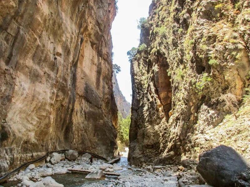 From Chania: Full-Day Samaria Gorge Trek Excursion & Guide - Entering the gorge at high altitude