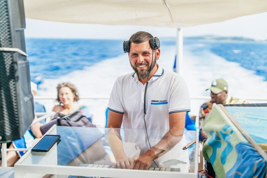 From Corfu Island: Antipaxos & Paxos Blue Caves Boat Cruise - Food, drinks, seating, and the long day