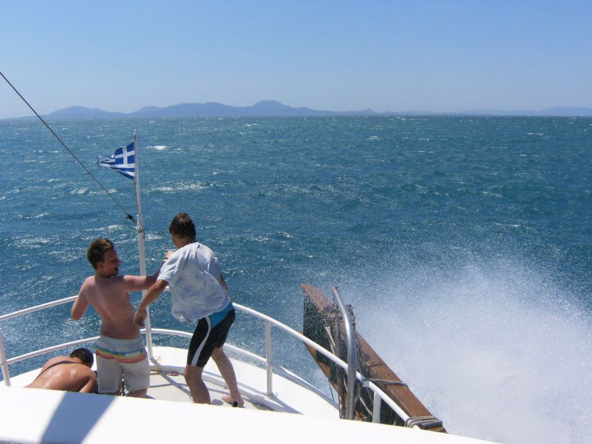 From Corfu Town: Syvota and Blue Lagoon Full-Day Boat Cruise - Leaving Garitsa Bay for mainland Greece