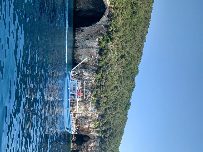 From Corfu Town: Syvota and Blue Lagoon Full-Day Boat Cruise - Syvota village: 105 minutes to eat, browse, or swim