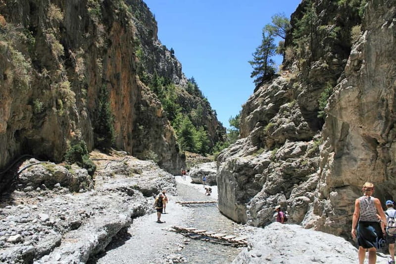 From Heraklion,Agia Pelagia,Malia: Samaria Gorge Guided Trip - Shoes, water, heat, and the real difficulty