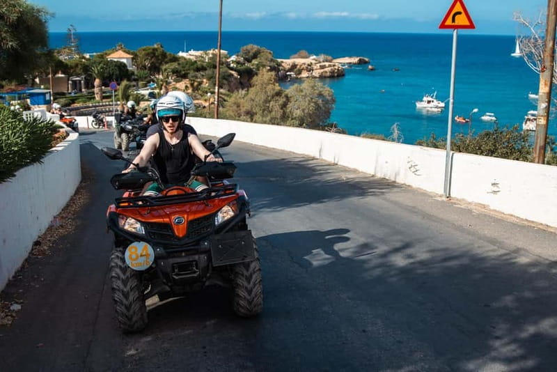 From Heraklion: Quad Safari Wild Crete Evening Tour - Coastal riding and the road to Skotino Cave