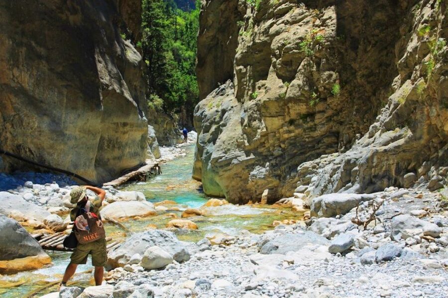 From Heraklion: Samaria Gorge & Agia Roumeli Hiking Day Trip - A 13 to 16-kilometer walk through the White Mountains