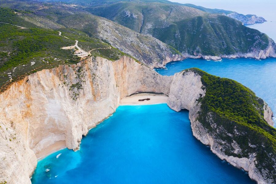 From Kefalonia: Blue Cave Boat Cruise & Shipwreck Photo Stop - Poros Port and the first crossing