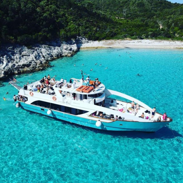 From Lefkimmi: Syvota, Blue Lagoon and Cave Sunset Cruise - Key points at a glance