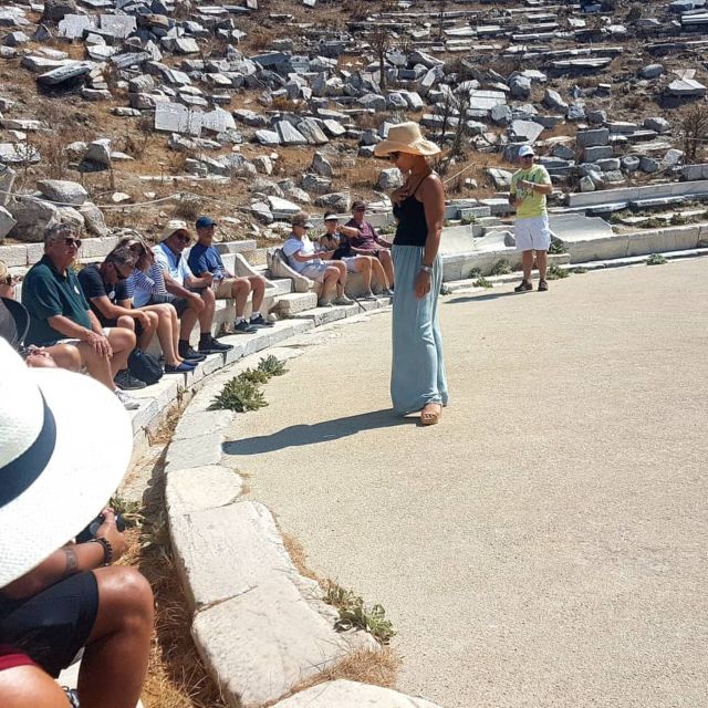From Mykonos: Ancient Delos Tour - The amphitheater and remains of city life