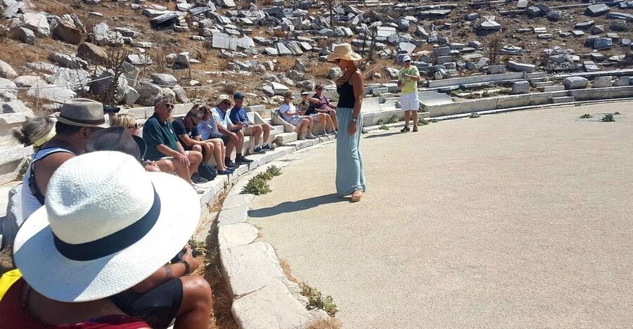 From Mykonos: Ancient Delos Tour - Getting to the old port from Mykonos