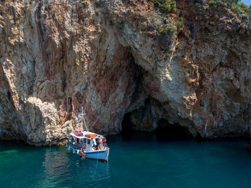 From Nidri: Marine Wildlife Cruise with Lunch and Swim Stops - Meganisi and the Vathy break