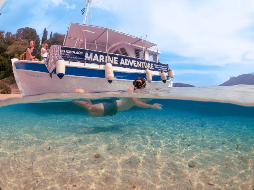 From Nidri: Marine Wildlife Cruise with Lunch and Swim Stops - Setting out from Nidri toward Lefkada’s east coast