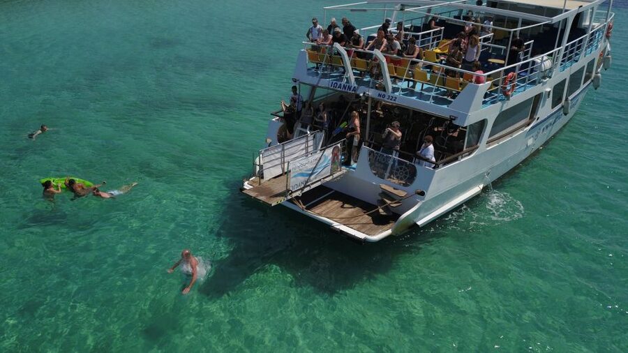 From Ouranoupoli: Blue Lagoon Two Island Cruise - Banana Beach for Lunch and a Longer Coastal Pause