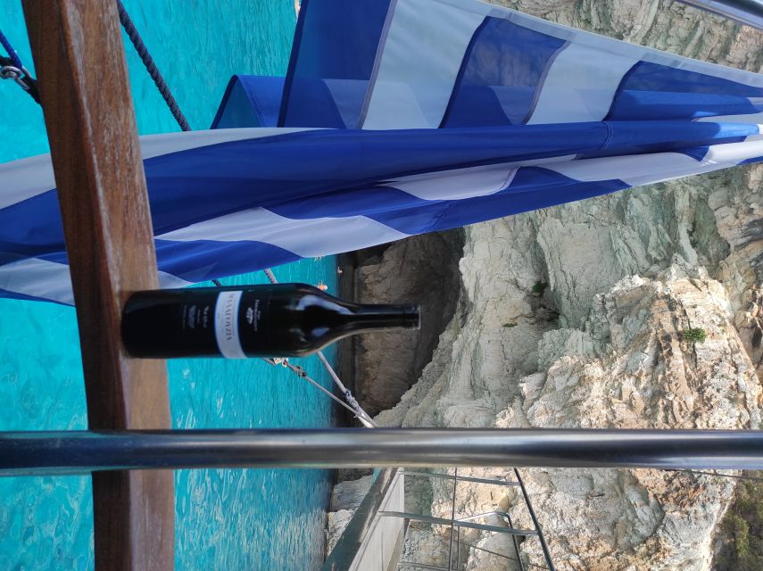 From Parga: Paxos and Antipaxos Cruise with Blue Caves - Ortholithos rock and the ride toward Gaios