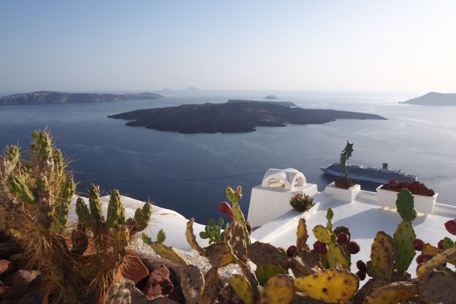 From Paros: Santorini Full-Day Boat Trip - Leaving Piso Livadi on Paros