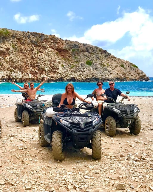 From Platanias: Quad safari with Hotel transfer - From Platanias to the Cretan hills