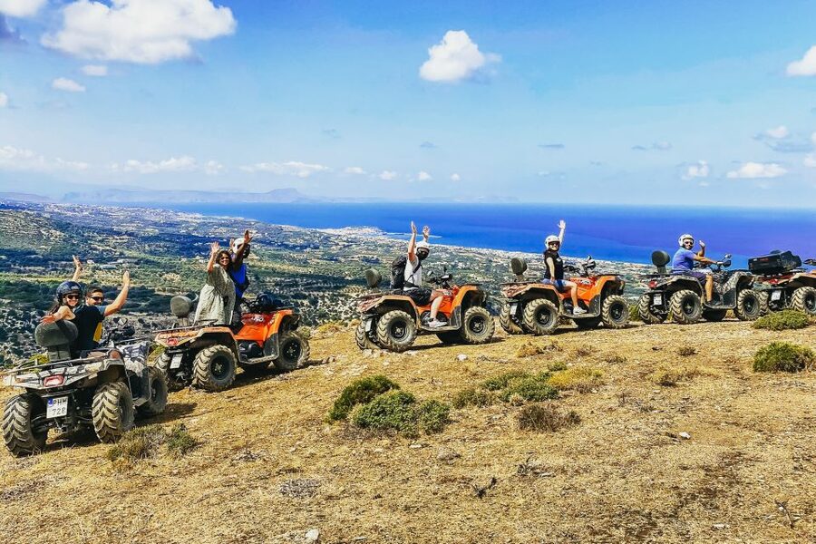From Rethymno: Half-Day Quad Bike Safari - The first ride: village roads and a change of scenery