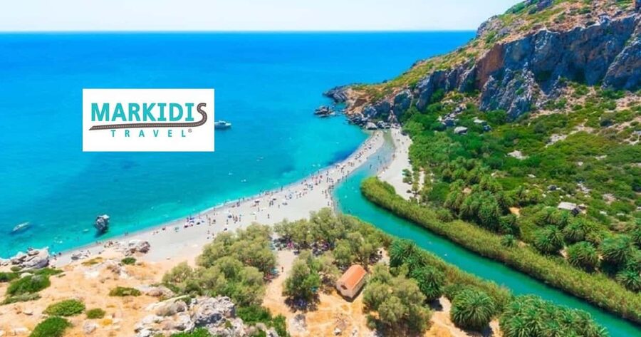 From Rethymno: Kourtaliotiko, Preveli Palm Beach, & Damnoni - Hotel pickup around Rethymno