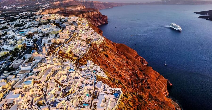 From Rethymno Port: Day Tour to Santorini - The bus ride from Thiras Port