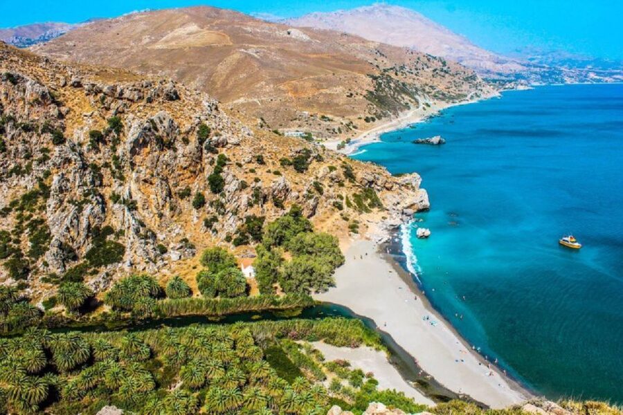 From Rethymno: Preveli Palm Beach and Kourtaliotiko Day Trip - The Rethymno Pickup and One-Hour Bus Ride