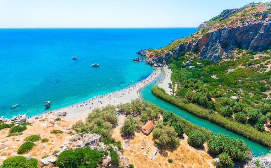 From Rethymno: Preveli Palm Beach and Kourtaliotiko Day Trip - Damnoni Beach and the Extra Boat Fare