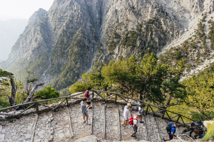 From Rethymno: Samaria Gorge Full-Day Trek, Pickup & Guide - Breakfast at Omalos, your last easy stop