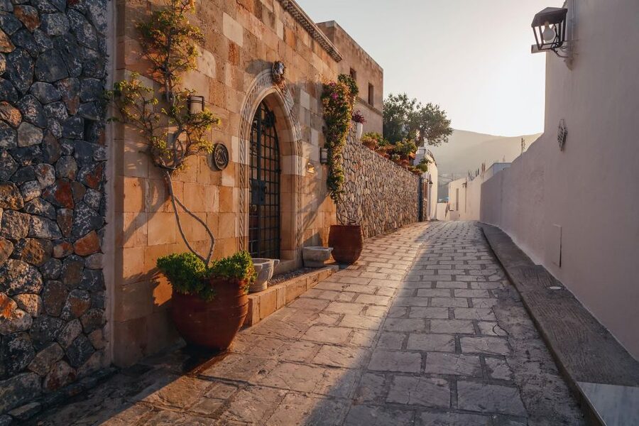 From Rhodes City: Evening Bus Trip To Lindos - Dinner, rooftop views, and sunset