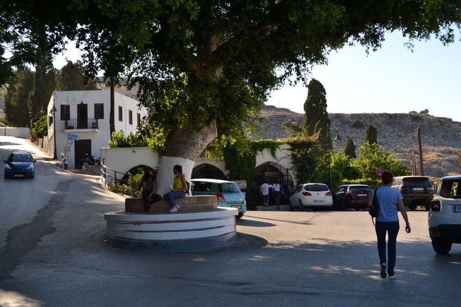 From Rhodes: Lindos and 7 Springs Valley Bus Tour - The coach ride and pickup details
