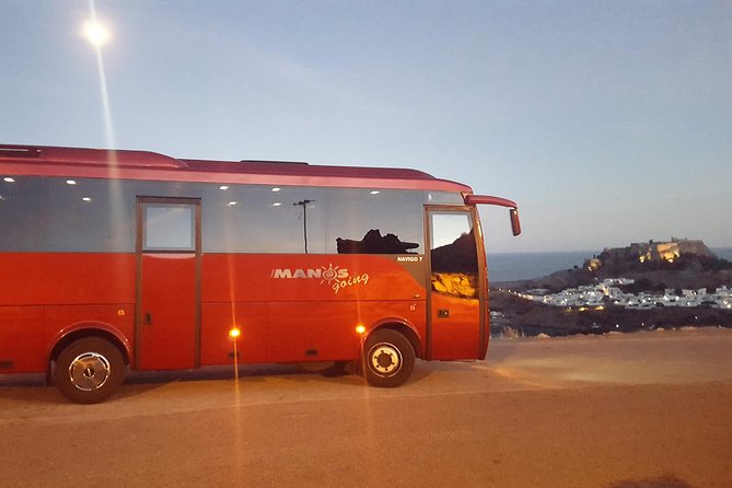 From Rhodes: Lindos Evening Escape & 4 Hours Free Time - The Rhodes pickup and the ride south