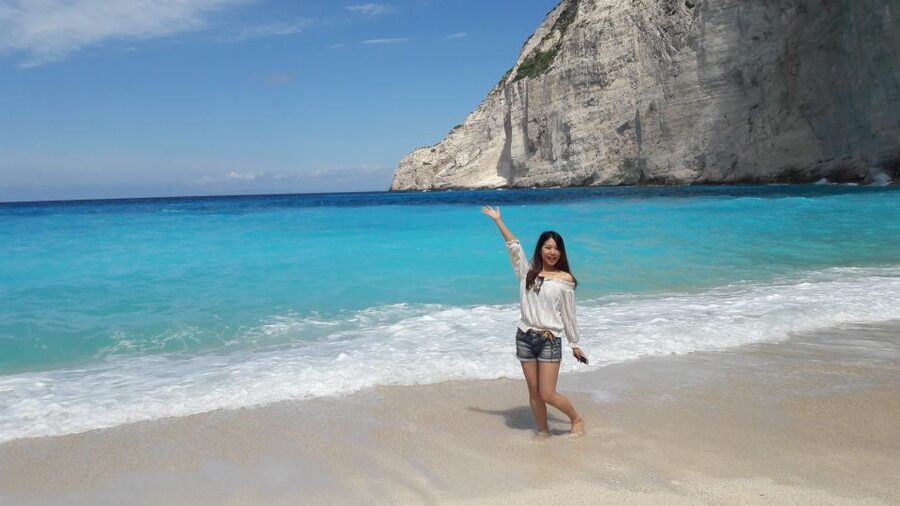 From St.Nikolaos: Boat Cruise to Navagio Beach & Blue Caves - Seeing the Blue Caves from a glass-bottom boat