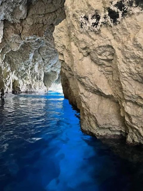 From Zakynthos: 1-Hour Visit to the Blue Caves - Theodosis Cruises to the cave entrances