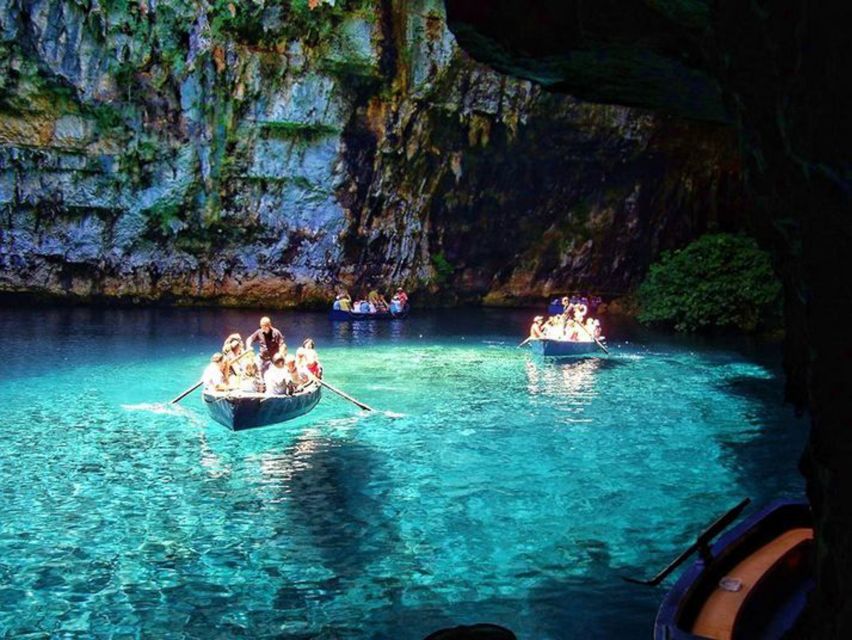 From Zakynthos: Kefalonia Island Full Day Tour by Bus & Boat - The magical light at Melissani Lake