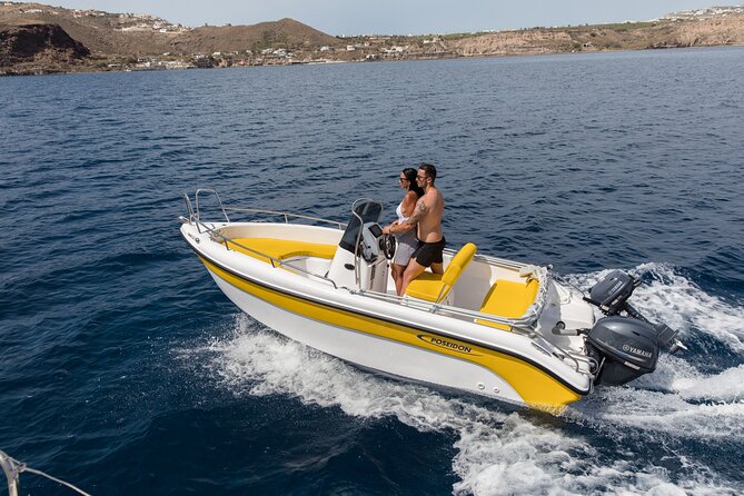 Full Day Boat Rental Without a License in Santorini - Starting at Vlichada at 10am