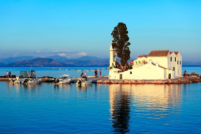 Full-Day Boat Tour of Paxos Antipaxos Blue Caves from Corfu - Leaving Corfu with forts and royal connections