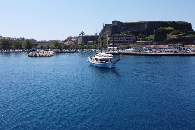 Full Day Cruise from Corfu in Classic Wooden Vessel, Swim & BBQ - The BBQ lunch and drinks onboard
