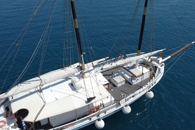 Full Day Cruise from Corfu in Classic Wooden Vessel, Swim & BBQ - Meeting the boat in Corfu Town