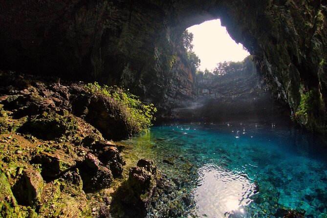 Full-Day Fiskardo Island Guided Tour [From Kefalonia] - Melissani Lake: a short boat ride under the rock
