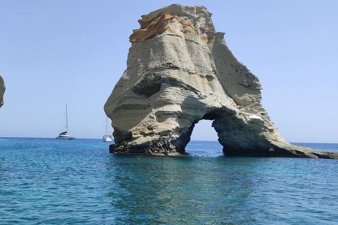 Full day sailing cruise on the West side of Milos island - Agios Ioannis and three small coves