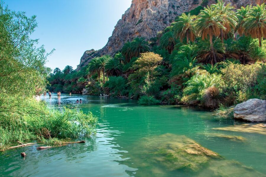 Georgioupolis: Preveli Palm Beach Day Trip by Bus and Boat - Kourtaliotiko Gorge and the cliffside churches
