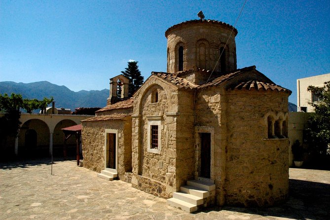 Georgioupolis Safari Off Road Tours Outdoor Activities Land Rover Defender - Myriokephala mixes a Byzantine church with everyday Cretan tastes