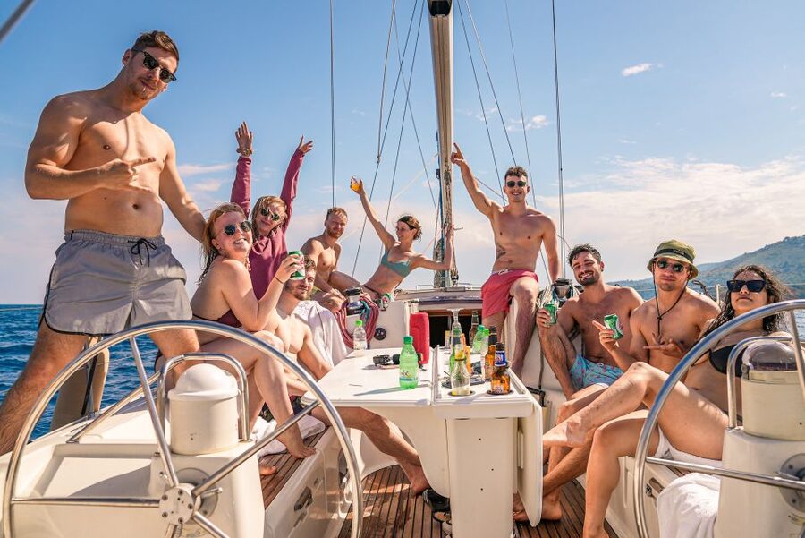 Gouvia: Corfu Island Sailing Trip with Snack and Soft Drinks - The blue caves are the memorable final stop