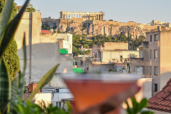 Greek Cooking Class with Acropolis View - The meal and rooftop view