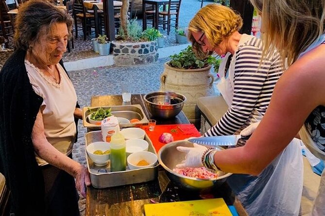 Greek Cuisine Cooking Class in Santorini with Recipes and Wine - Arriving in Megalochori for the 11:00 am start
