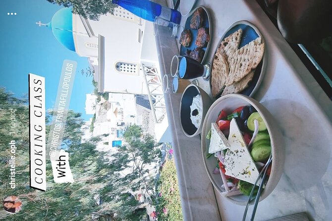 Greek Cuisine Cooking Class in Santorini with Recipes and Wine - Dietary choices and family suitability