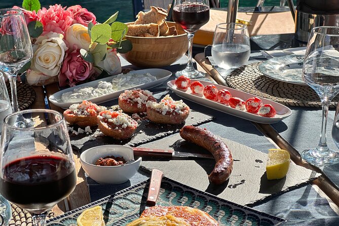 Greek Gastronomy & Wine Pairing Cruise with a Sommelier in Athens - What the Saronic Gulf looks like from the deck