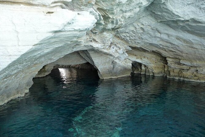Half-Day Private Romantic Sailing Getaway to Kleftiko - Gerakas Beach, a swim beside raw rock