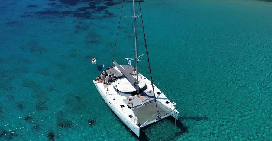 Heraklion: Dia Island Luxury Catamaran Cruise with Meal - The crew and the mood onboard