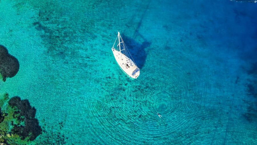 Heraklion: Dia Island Sailboat Cruise with Swimming and Meal - Swimming, snorkeling, and paddleboarding