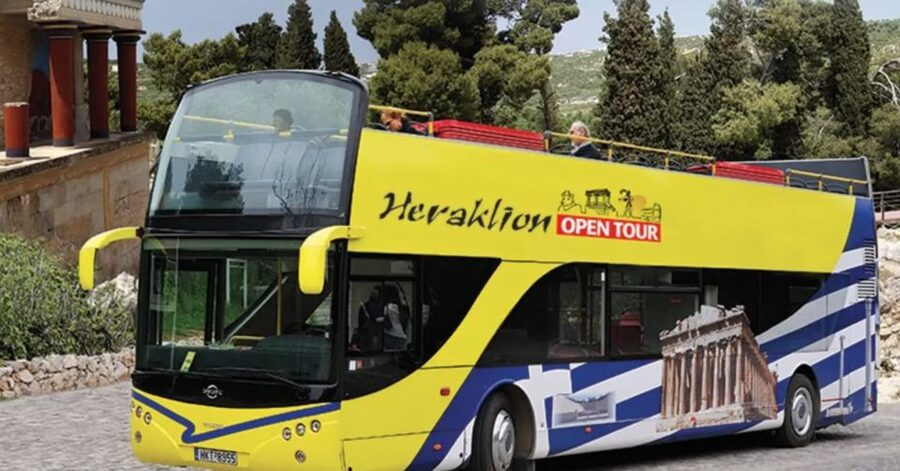 Heraklion: Hop-on Hop-off Open Top Bus Sightseeing Tour - Ammoudara Beach and the limits of the beach run